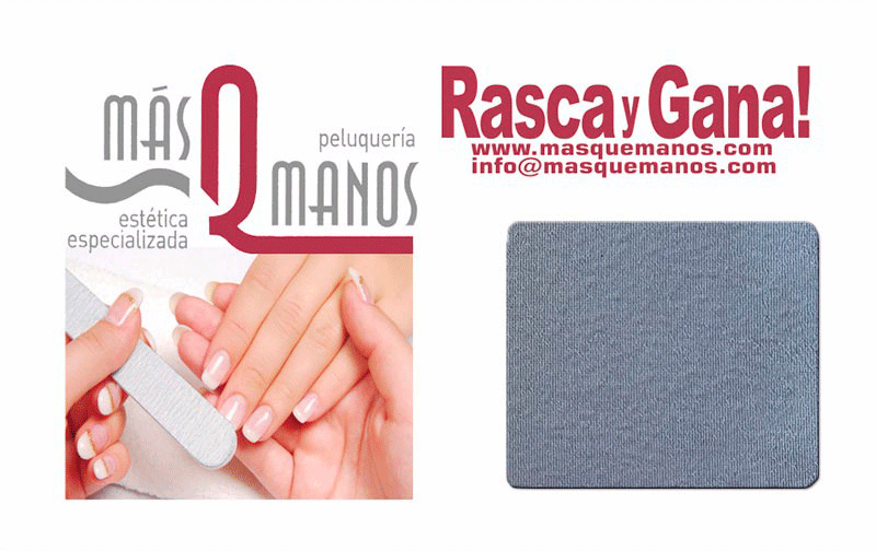 Tarjeta rasca y gana personalizable